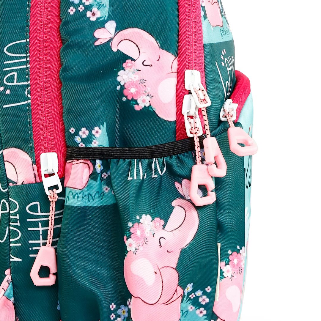 elephant kids premium backpack with lunch bag