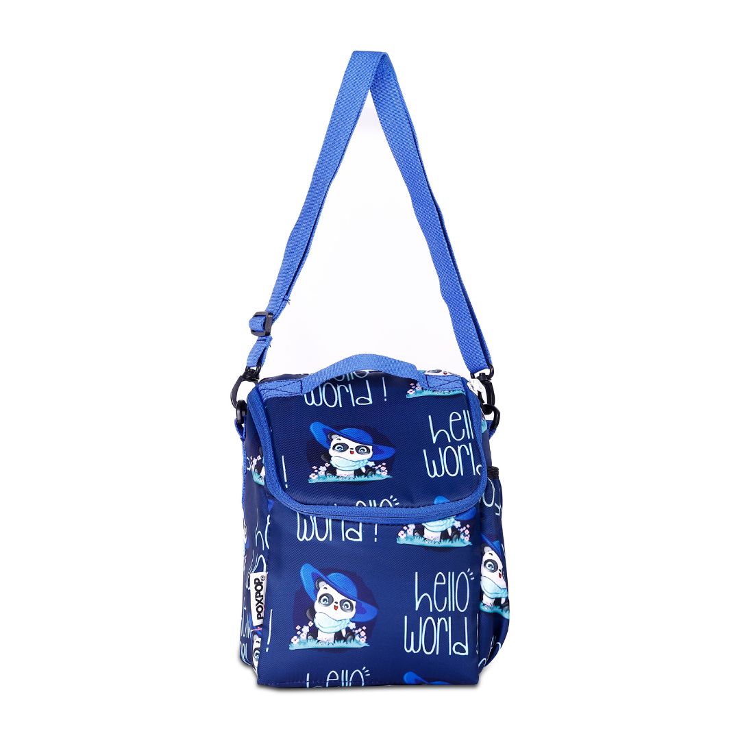 panda kids premium backpack with lunch bag