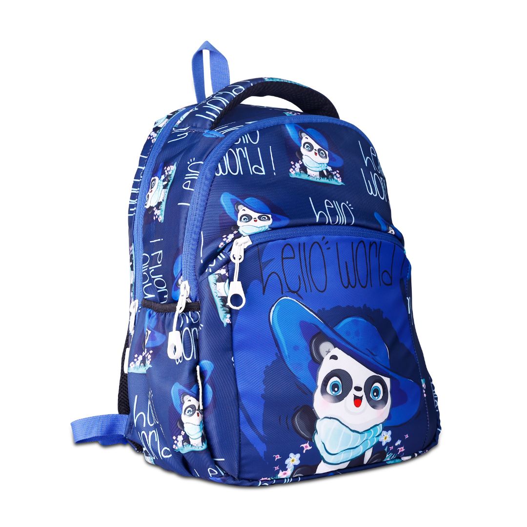 panda kids premium backpack with lunch bag