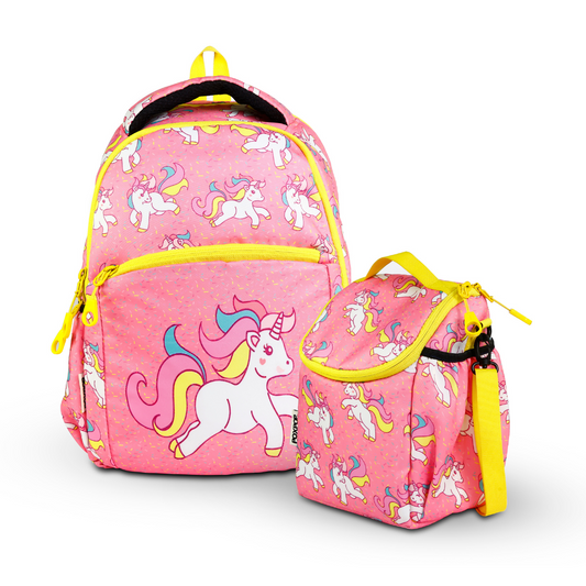 Unicorn kids premium backpack with lunch bag