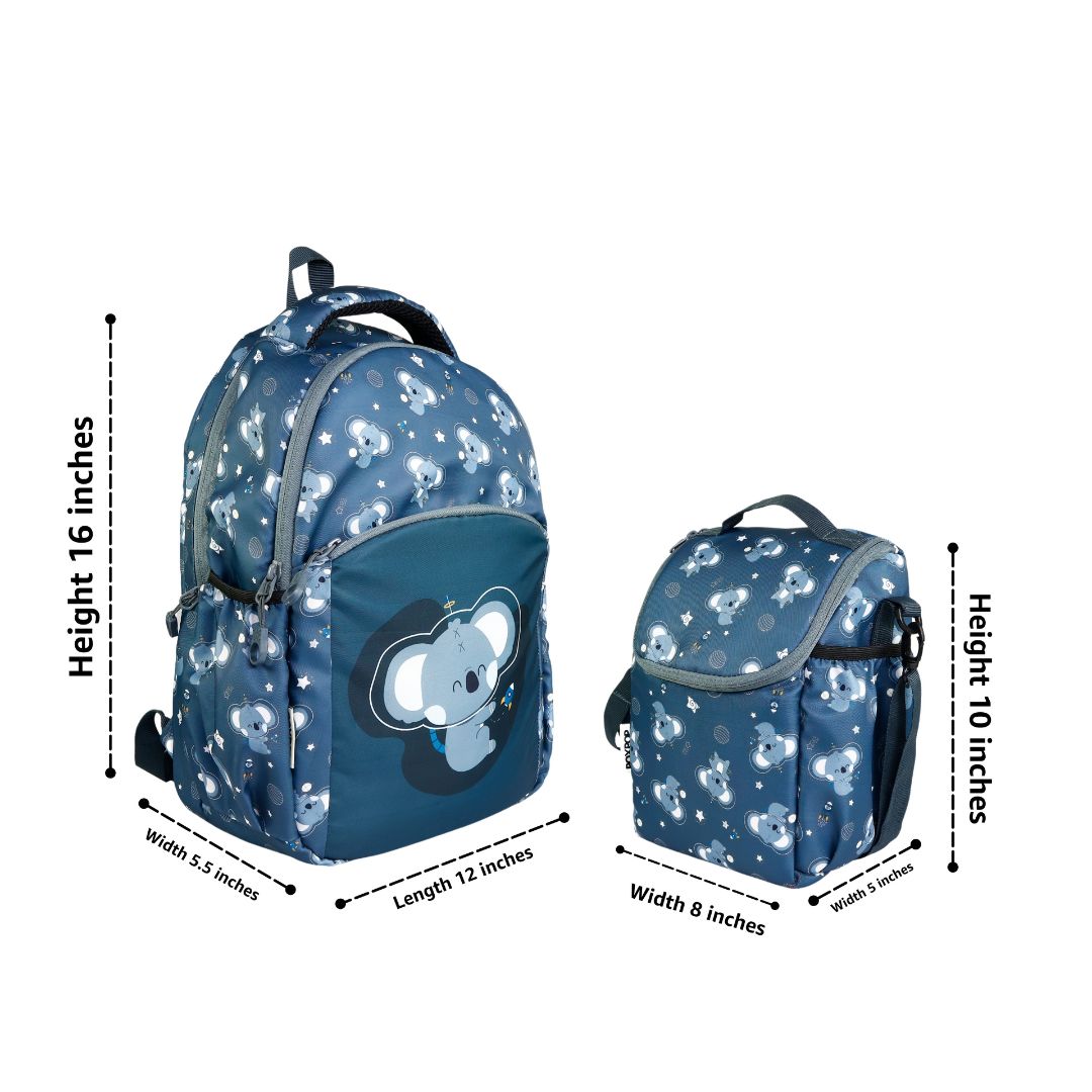 koala kids premium backpack with lunch bag