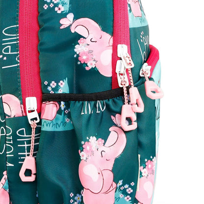 elephant kids premium backpack with lunch bag