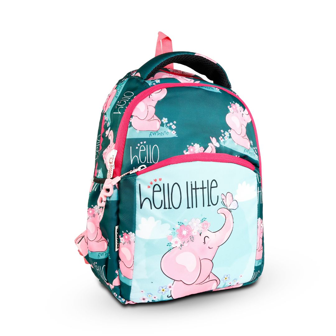 elephant kids premium backpack with lunch bag