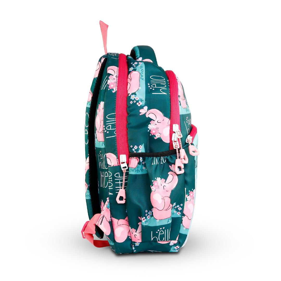 elephant kids premium backpack with lunch bag