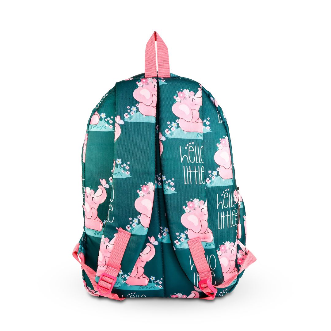 elephant kids premium backpack with lunch bag