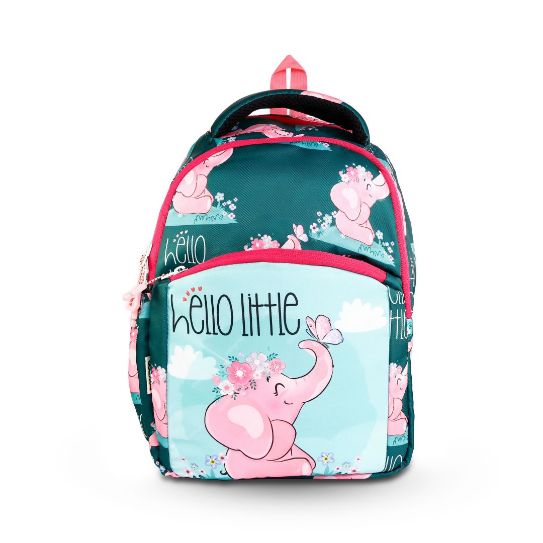 elephant kids premium backpack with lunch bag